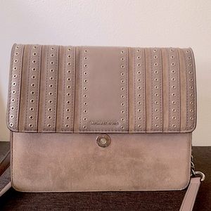 Michael Kors Suede beige crossbody handbag